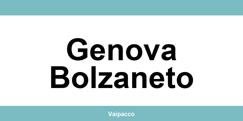 Chiama direttamente l'ufficio SDA al telefono Genova Bolzaneto