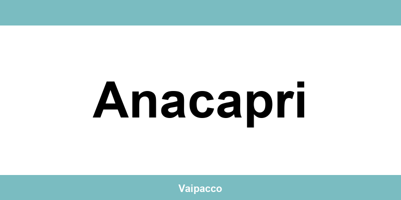 Chiama direttamente l'ufficio SDA al telefono Anacapri